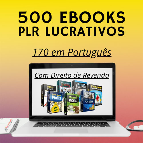 500 E-books PLR Lucrativos