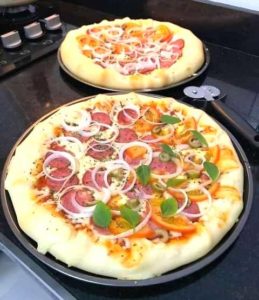 Pizza caseira irresistivel
