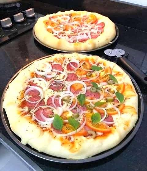 Pizza caseira irresistivel