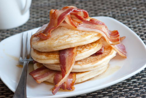 Panquequinhas de bacon