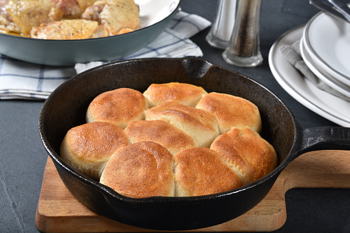 Pão low-carb de frigideira
