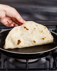 Tortillas de farinha sem glúten.