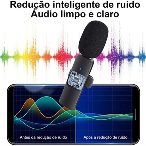 2 Pecas Microfone de lapela sem fio para iPhone - Image 3