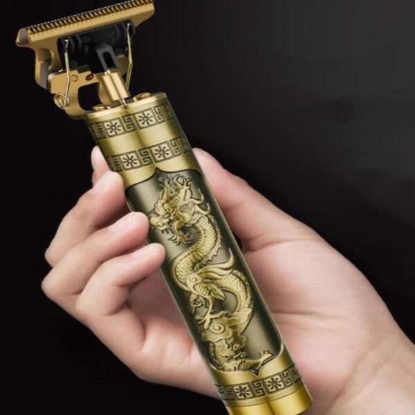Máquina de cortar cabelo barbeiro profissional dragão elétrica bateria recarregável - Image 2