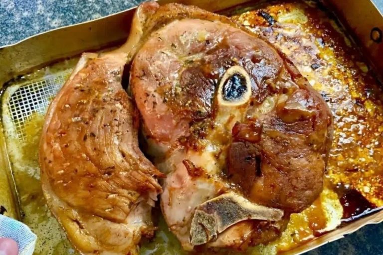 Pernil assado que desmancha na boca