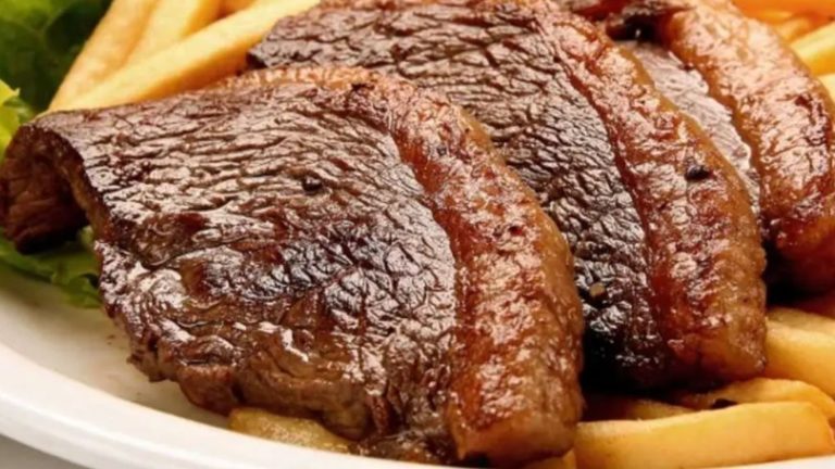 Picanha assada na manteiga com alho