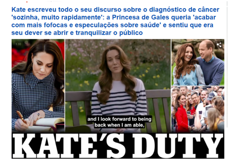 câncer de Kate Middleton gera onda de solidariedade no Reino Unido