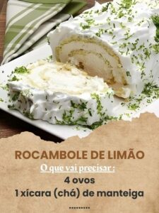 Rocambole de limão