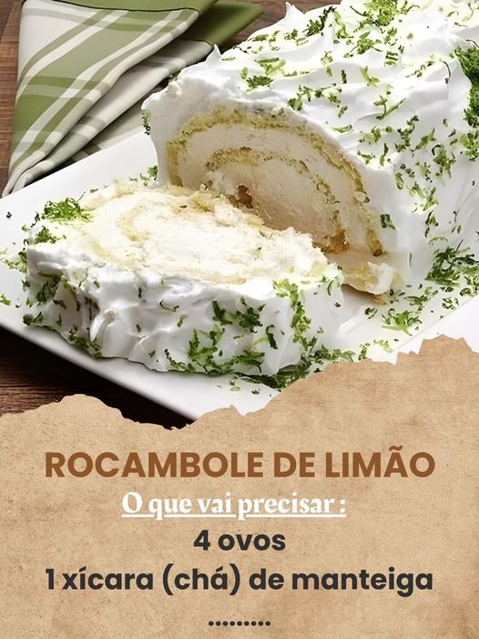 Rocambole de limão